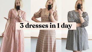 Sewing 3 Gingham Dresses in 1 Day (Because I'm OBSESSED)