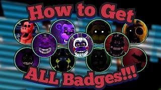 How to Get ALL Badges!!! | FNaF RP | Roblox