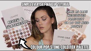 COLOURPOP STONE COLD FOX PALETTE REVIEW & SWATCHES | SIMPLE EVERYDAY MAKEUP TUTORIAL