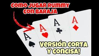 Como jugar rummy en cartas / como se juega el rummy / juego d emesis rumy / rumy en cartas / poker