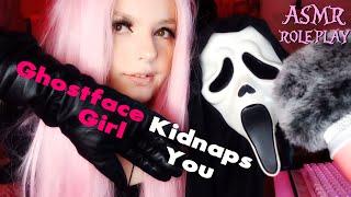 ASMR Roleplay | Ghostface Girl Kidnaps You (covering mouth & breath control)