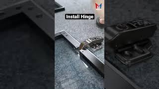 How to install hinge| Aluminum frame hinge | Easy installation #shorts