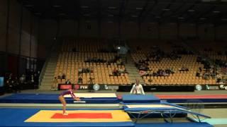 ZHIGALOVA Ekaterina (RUS) - 2015 Trampoline Worlds - Qualification Double Mini Routine 2