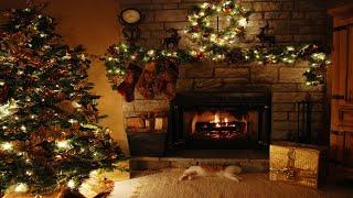 Красивые и приятные рождественские песни. Новогодний камин 2022. Christmas music. Fireplace