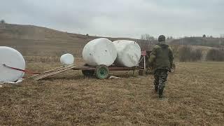 Супер новый способ погрузки рулонов не надрывая спины ,такого я на ютубе не видел.