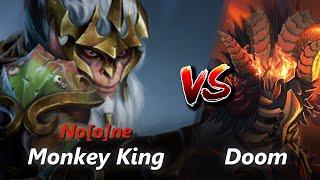 No[o]ne offlane Monkey King vs Doom/Disruptor | First 10 minutes