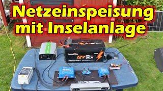 Nachteinspeisung Netzeinspeisung mit Inselanlage