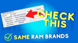 How to Check RAM Brand, Model, Serial Number WITHOUT OPENING