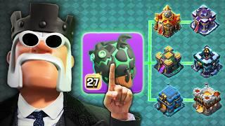 Buying the MOST OP equipment at EVERY Town Hall!