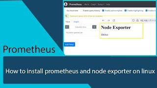 how to install prometheus and node exporter on linux