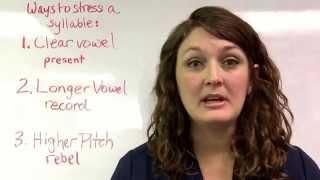 3 Ways to Stress a Syllable
