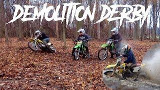 PIT BIKE DEMOLITION DERBY!!!