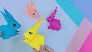 DIY|Origami paper rabbit|Оригами зайчик из бумаги