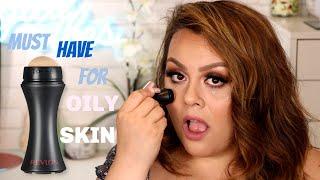 OILY SKIN MUST HAVE! REVLON OIL CONTROL ON THE GO REVIEW | DEMO & HOW TO CLEAN |