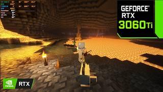 Minecraft Rethinking Voxels Shaders FPS Test | RTX 3060 Ti | 1440p