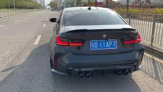 BMW G80 M3 Competition w/ ARMYTRIX Cat Back Valvetronic Exhaust