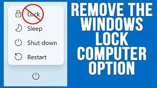 How to Remove the Lock Computer Choice from the Windows Power Options