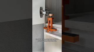 2-in-1 Aluminum Cabinet Door Fixed Clamp | Rebounder Drilling Locator Tool for Precision Woodworking