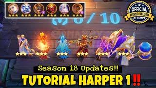 FINALLY !! META HARPER CHEATER “NEW UPDATE” || PERFECT GAMEPLAY COMBO MAGIC CHESS‼️ TUTORIAL 2024