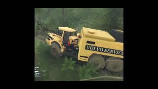 Volvo Truck Tried Difficult Mud Mission  #shorts #mcvivekgamer #mudrunner