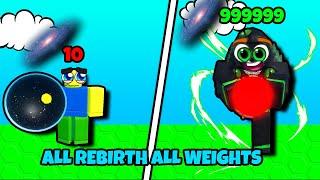 Roblox Universe Lifting Simulator All Rebirth,All Weight Top 30 !!!!