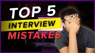 Top 5 Mistakes to Avoid in Coding Interviews