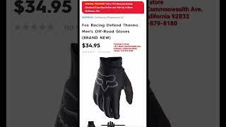 Motorhelmets Store Pick-up -  Fox Racing Defend Wind & Thermo Men's Off-Road Gloves #shorts