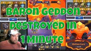 Baron Geddon Ultra Easy Kill - Molten Core Strategy Guide #warcraftrumble #barongeddon #moltencore