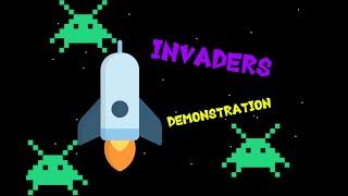 Invaders - gameplay demonstration (Java and LibGDX)