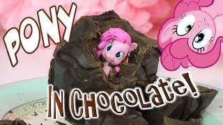 PONY IN CHOCOLATE!  Crazy My Little Pony Surprise Egg Challenge | MLP Fever