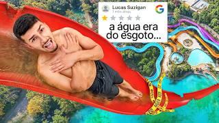 Testei os Piores Parques Aquáticos 1 Estrela