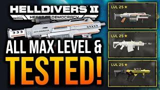 Helldivers 2 - All Upgraded & Tested Energy Weapons!