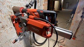 Automatisches Kernbohrgerät!! Maschinentest mit Hilti DD 150-U und neuen Bohrvorschub