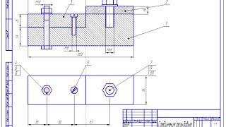 Компас 3d. 17 Резьбовые соединения. Спецификация.