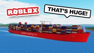 Buying the BIGGEST SHIP in ROBLOX SHIPPING LANES