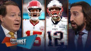 Can Patrick Mahomes still catch Tom Brady in the GOAT-bate? | NFL | FIRST THINGS FIRST