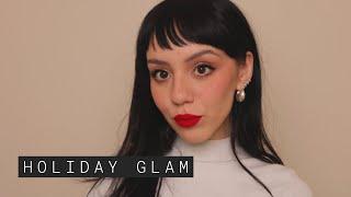 Holiday Glam 2024 | Red Lipstick Matte Eyes