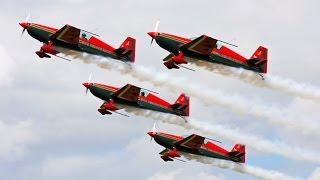 RJ Falcons Extra 300 - Aerobatics Formation Display Flight - Takeoff, Flight, Landing - AFW2014