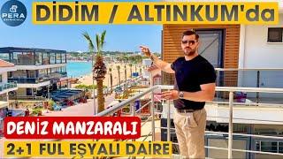 Didim Altınkumun İçinde 2+1 Ebeveyn Banyolu Deniz Manzaralı Kupon Daire / No:41