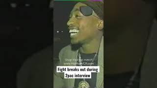 Fight breaks out during 2pac interview #2pac #tupac #tupacshakur #hiphopvcr #hiphop #rap #rapmusic