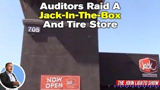 Auditors Raid A Jack-In-The-Box And Tire Store