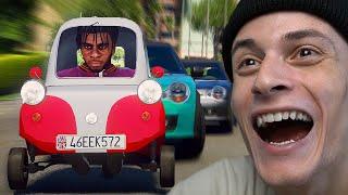 I Spent 24 Hours In World's Smallest Car !! GTA5