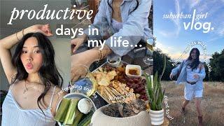 productive summer days  | winery dates, room organization, plant tour + shopping