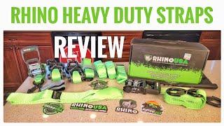 RHINO USA Ratchet Heavy Duty Straps Tie Down Kit Review