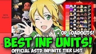 Best Infinite Mode Units & Loadouts! Official Regular Infinite Mode ASTD Tier List!