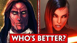 MALE VS FEMALE Sith Warrior | Who's The Better Voice Actor? (SWTOR)