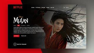 Netflix Landing Page Website | Responsive Website Design using Html CSS & Javascript