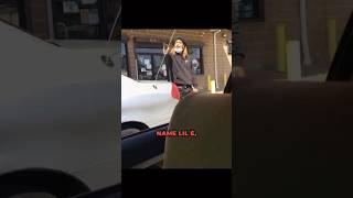 LIL E ? POINTS WEAPON AT A GIRL OVER A DISPUTE ‍️ #comedy #crime #shortsfeed