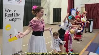 Ethnic show costumes from Russia, Ukraine Moldova in Australia Brisbane October 2021