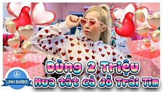 Dùng 2 Triệu Mua Đồ Hình Trái Tim I Linh Barbie Vlog